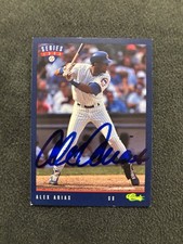 Signed Alex Arias 1993 Classic Travel Blue #T6 Chicago Cubs Auto Signature RC
