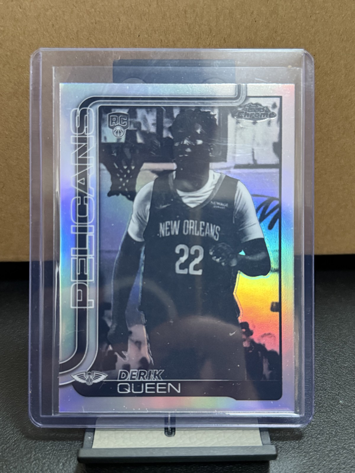 2025-26 Topps Chrome - Derik Queen #263 Negative Refractor (RC)