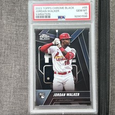2023 Topps Chrome Black Rookie Variation Jordan Walker PSA 10🔥🔥