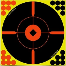 Pkg of 6 Birchwood Casey 8" Bullseye Crosshairs Shoot-N-C Targets Self Adhesive