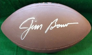 JIM BROWN SIGNED AUTOGRAPHED BROWNS FOOTBALL COA PC481397 AUTO