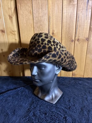 Vintage Western ERIC JAVITS Leopard print Hat