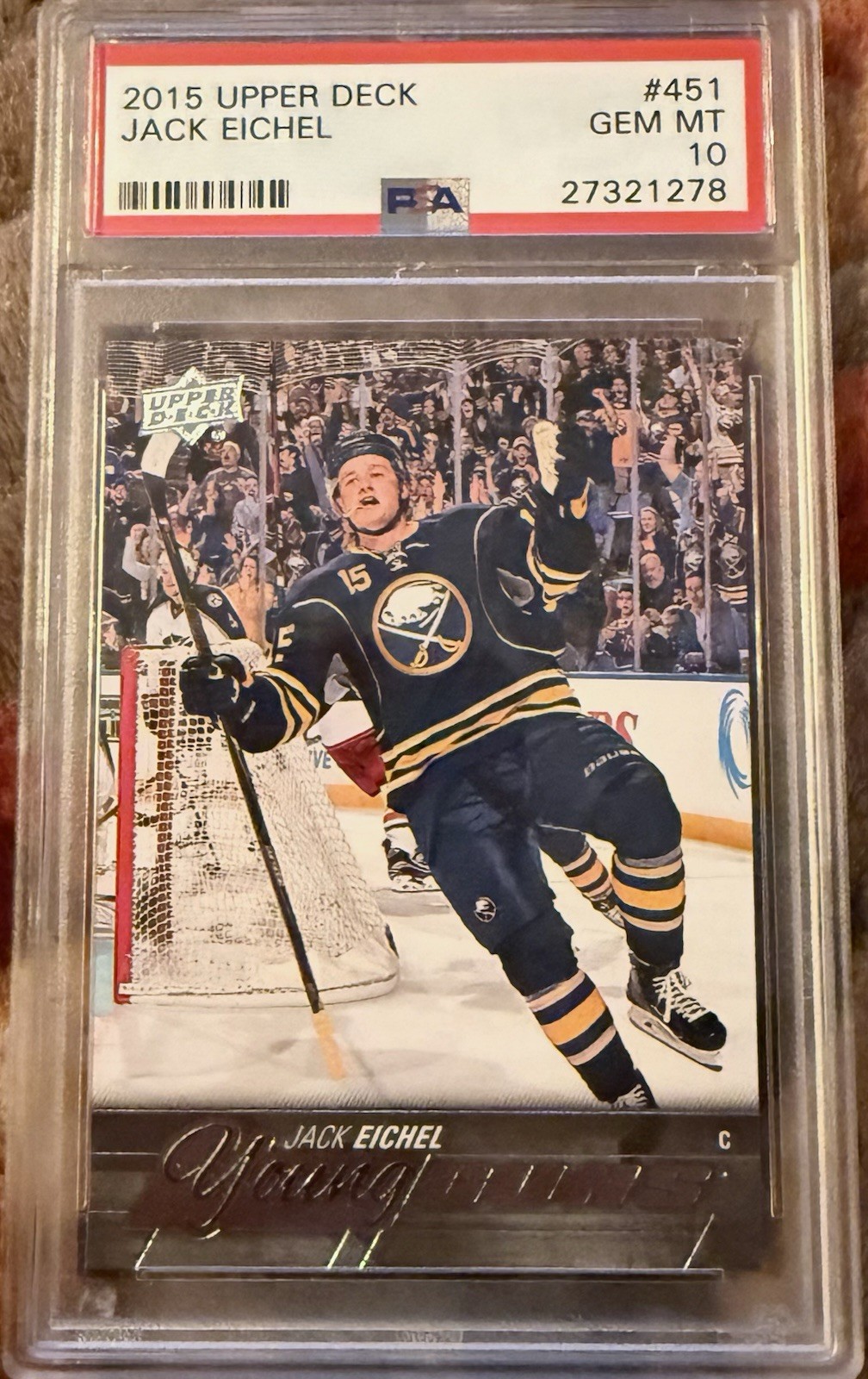 2015-16 Upper Deck - Young Guns Jack Eichel #451  PSA 10