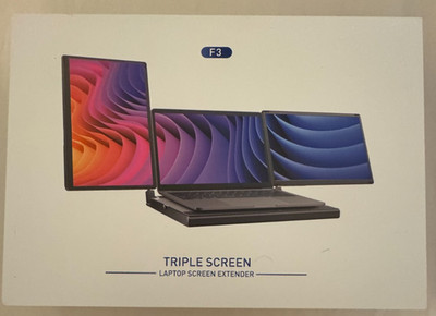 KEFEYA F3 14'' Triple Screen Laptop Screen Extender Monitor 1920x1080 IPS - NEW