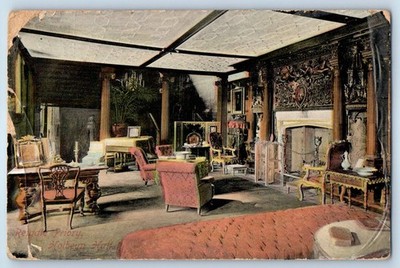 Surrey England Postcard Reigate Priory Holbeyn Hall c1910 Antique Posted