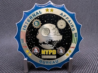 Star Wars Challenge Coin Internal Affairs Bureau NYPD A New Force Awakens
