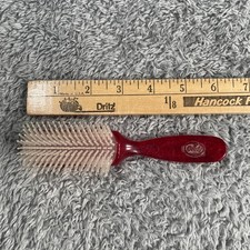 Vintage Goody Professional 6  Hair Brush Red USA Acrylic Plastic Handle 1980s