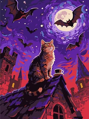 #ad #ad PSENIW Paint by Numbers Kit for AdultsCat Color by Numbers for Orange $18.21