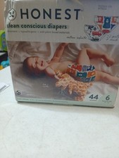 Honest Company Clean Conscious Diapers Size 6 Rockin' Tot Print 44 Ct Open Box