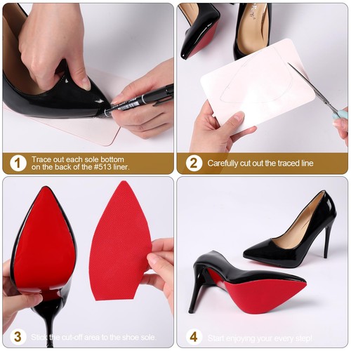 Red Bottoms Sole Protector,Shoe Sole Protector for Christian Louboutin High H... - Picture 5 of 6