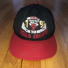 Chicago Bulls Back to Back World Champs 1991 1992 Cap Hat SnapBack Vintage 149