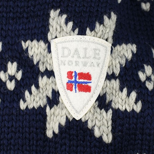 DALE OF NORWAY Mens Navy MYKING 1/2 Zip Merino Wool Pullover Sweater XL NWT - Picture 3 of 4