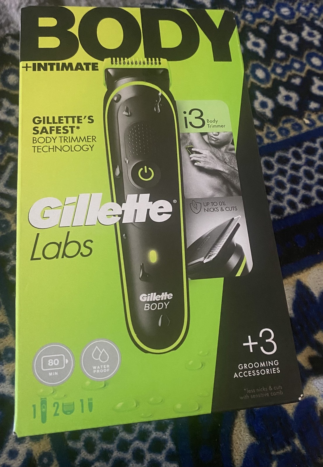 Tondeuse Gillette Labs Body i3 pour tondre le torse et le pubis masculin