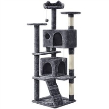 Cat Tree Cat Tower Cat Condo with Scratching Posts & Ladder for Cats Kittens G
