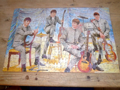 Vintage seltenes 60er Jahre Waddingtons Beatles Puzzle komplett ohne Verpackung