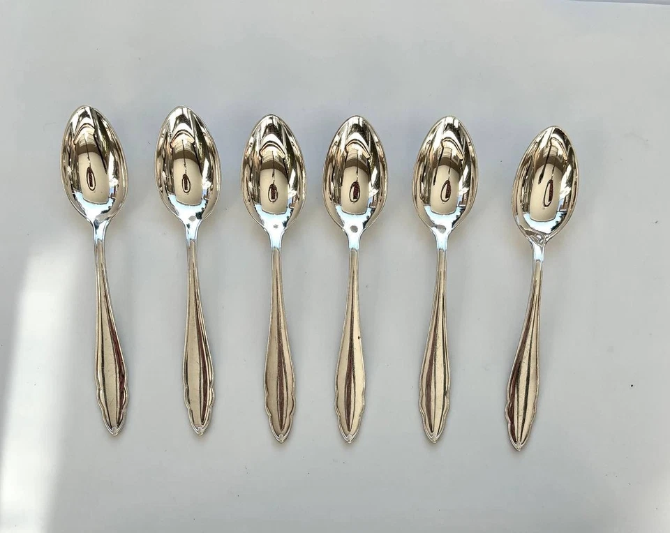 BRUCKMANN Silver German Flatware (6) Spoon Set – 800 Silver – 152 gr - Image 2 of 4