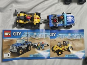 Lego City Complete Sets!  60048, 60017, 60007, 60055, 60082, 60065 With Minifigs