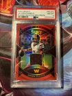 2024 Panini Select - Rookie Swatches Jayden Daniels #RS-JDS Red Prizm (RC) PSA 8