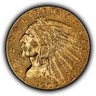 1909 G$2.50 Indian Head Gold Quarter Eagle - AU - SKU-G5551