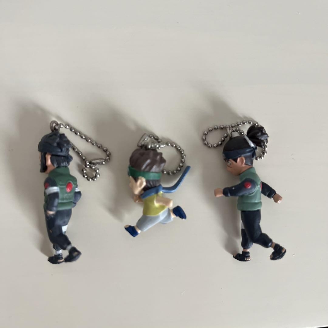 Juego de figuras Asuma Konohamaru Naruto 3 piezas Kakashi profesor estudiante Gashapon