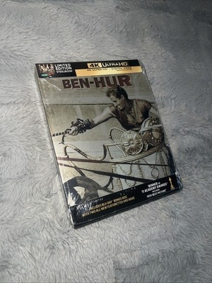 Ben-Hur Steelbook 4K UHD Blu-ray + Digital NEW - HELPS STRAYS