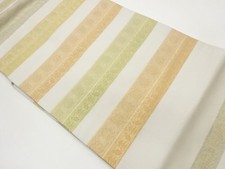 7669552: JAPANESE KIMONO JAPANESE NAGOYA OBI / WOVEN ARABESQUE