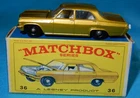 MATCHBOX LESNEY MOKO 1-75 SERIES - OPEL DIPLOMAT -  No 36c MINT IN MINT BOX