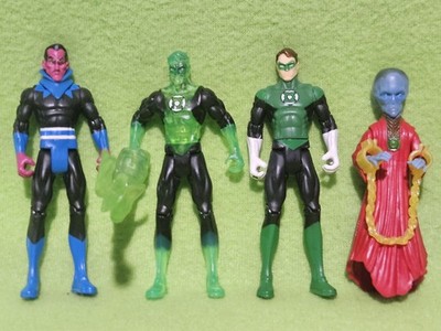 DC Universe Infinite Heroes GREEN LANTERN + SINESTRO & KRONA 4'' Figure- Lot of 4