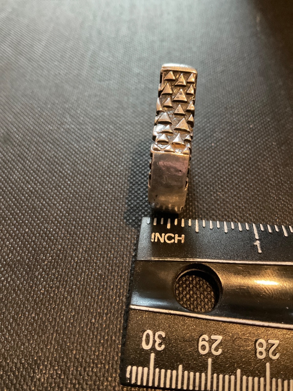 Solid Big Native American 925 Sterling Silver Nat… - image 10