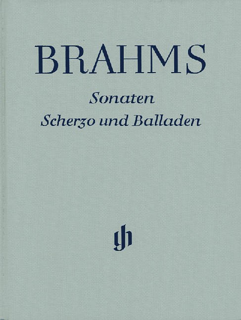 Brahms Sonatas Scherzo & Ballades Pianoforte Partiture Henle Urtext Libro Copertina Rigida