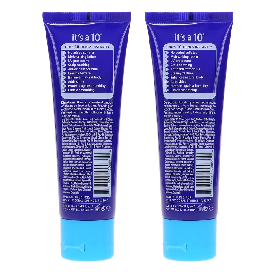 It's A 10 Miracle Moisture Shampoo 2 oz 2 Pack - Image 4 of 4