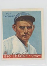 1977 Dover Classic Baseball Cards Reprints Tom Zachary (1933 Goudey) 0z0n
