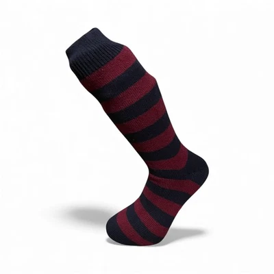 GRAHAM CASHMERE Ladies Stripped Merino/cashmere Socks Size 4-7