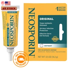 Neosporin Original First Aid Antibiotic Ointment with Bacitracin, .5 Oz Zinc