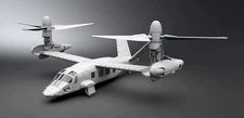 3D Printed Kit 1/72 U.S. Bell V280 Helicopter Fishhawk Aircraft Unpainted Model