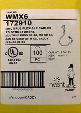Erico Caddy, WMX6 multiple flexible cables to structures. NEW BOX OF 100
