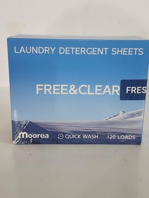 Laundry Detergent Eco Sheets Fragrance Free (120 Loads)