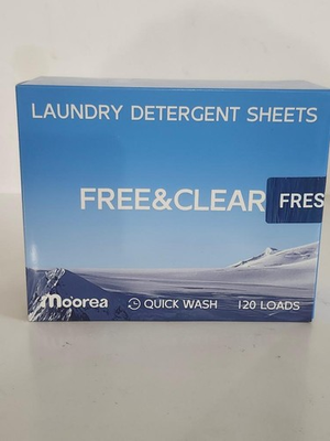 #ad Laundry Detergent Eco Sheets Fragrance Free 120 Loads $13.76