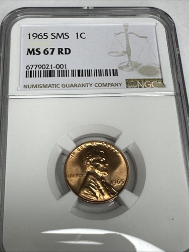 1965 SMS Proof-like Lincoln Memorial 1c Cent NGC MS67 Red * A9 - Picture 3 of 4