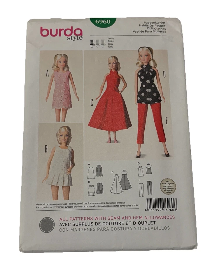 Patrones de ropa para muñecas Burda y McCalls Foto 3 de 4