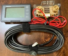 Renogy 500A Battery Monitor with Shunt, High and Low Voltage Programmable Alarm