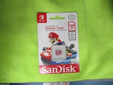 Brand New Sealed - SanDisk 128GB microSDXC card Nintendo Switch Mario