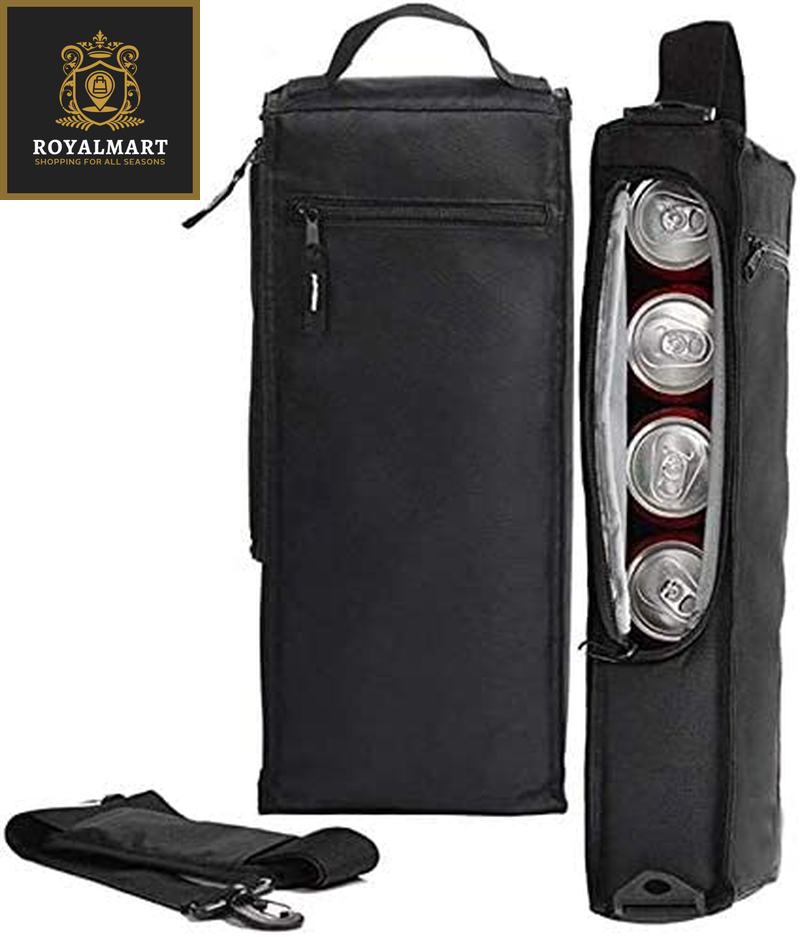 6 Pack of Cans Holds Golf Cooler Bag Insulated Beer Sleeve Golf