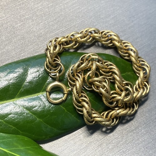 Vintage Bracelet 12K Gold Filled Estate Fine Jewelry Pre-owned Textured Chain - Picture 20 of 20