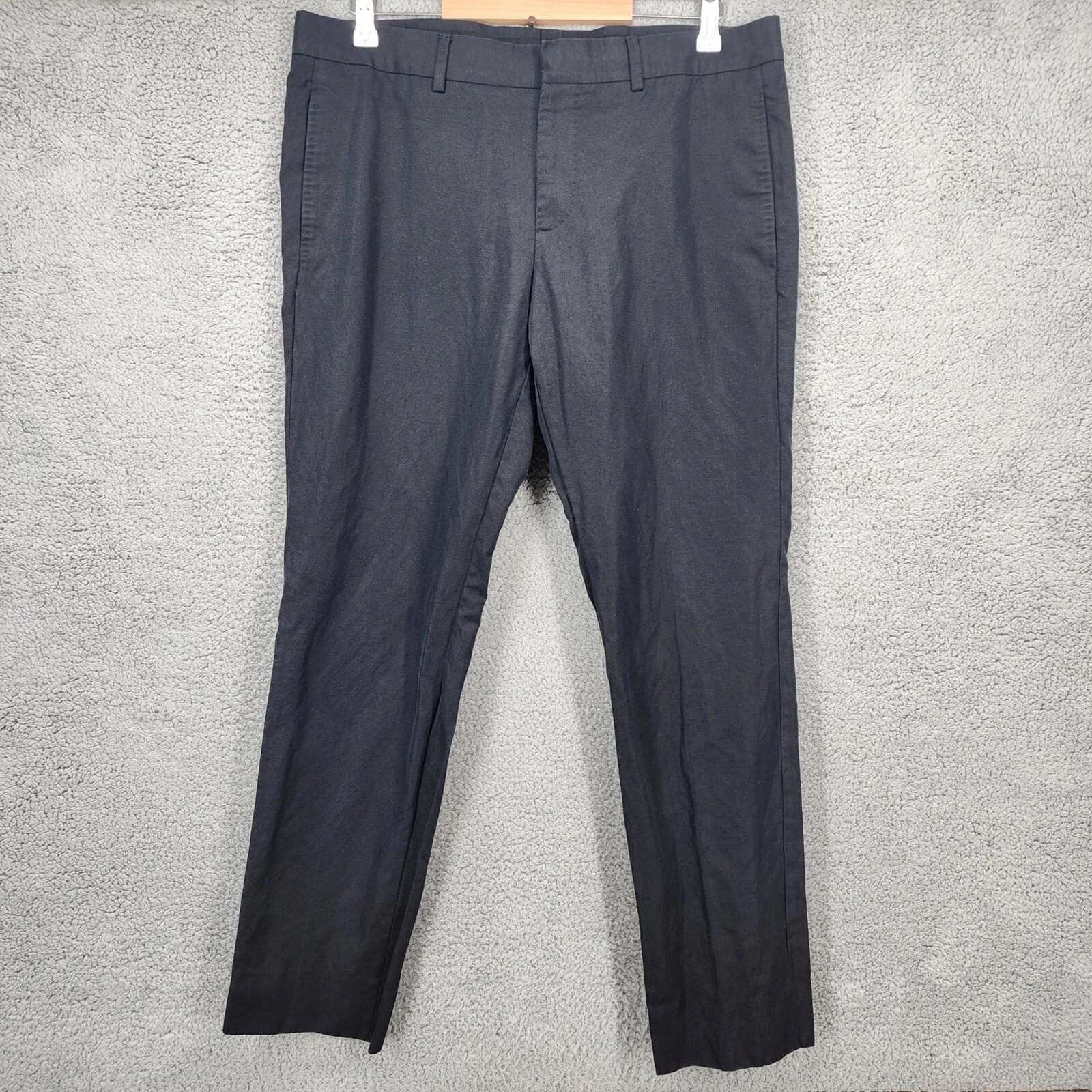 Gucci Robe Pantalon Noir Plat Front Pantalon Homme Eu Taille 46/US 36 Rayonne Viscose
