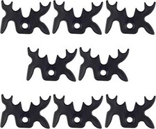 8 Pack Plastic Moosehead Pool Billiard Cue Bridge Head Black 