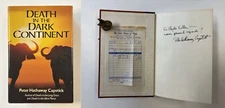 (SIGNED) Death in the Dark Continent by Peter Hathaway Capstick HBDJ 1ST 1983 VG