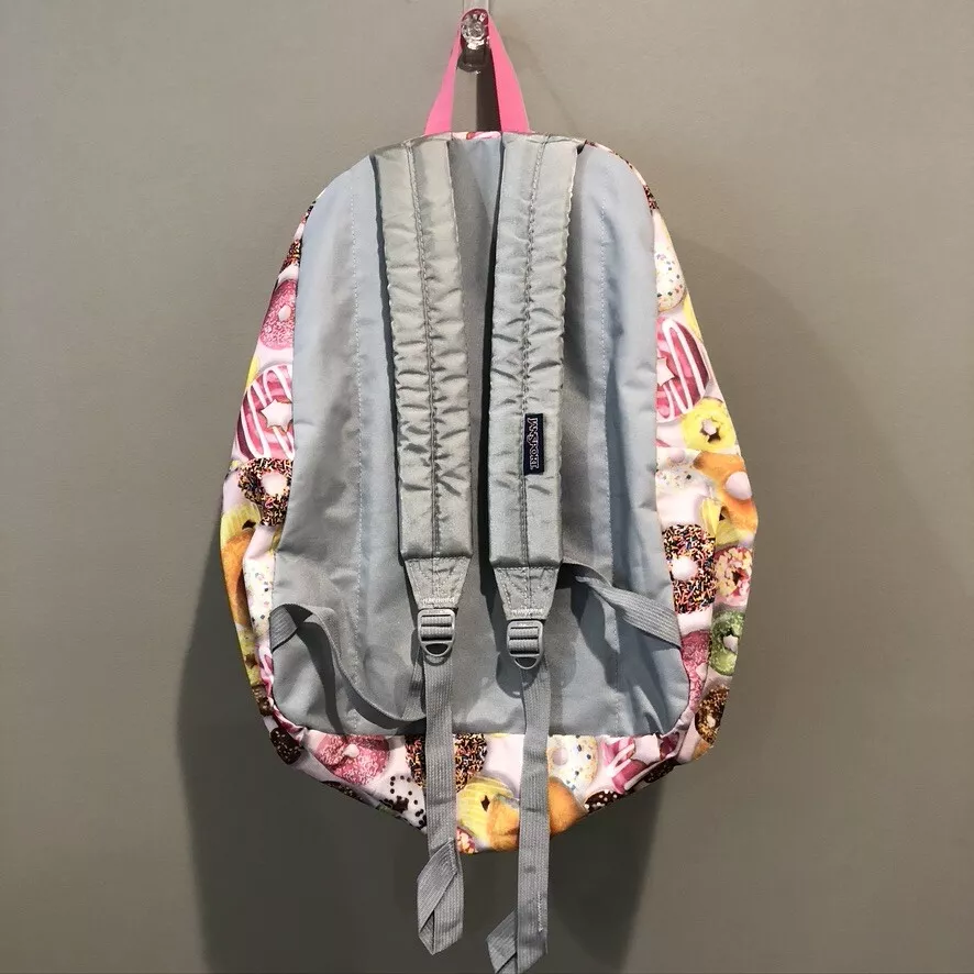 Jansport Pink with Donut Print Backpack E1103