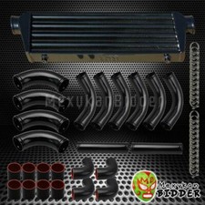 Universal 2.5 12pc Black Intercooler Piping Kit Black Coupler T-bolt Clamps Universal 2.5 12pc Black Intercooler Piping Kit Black Coupler T-bolt Clamps