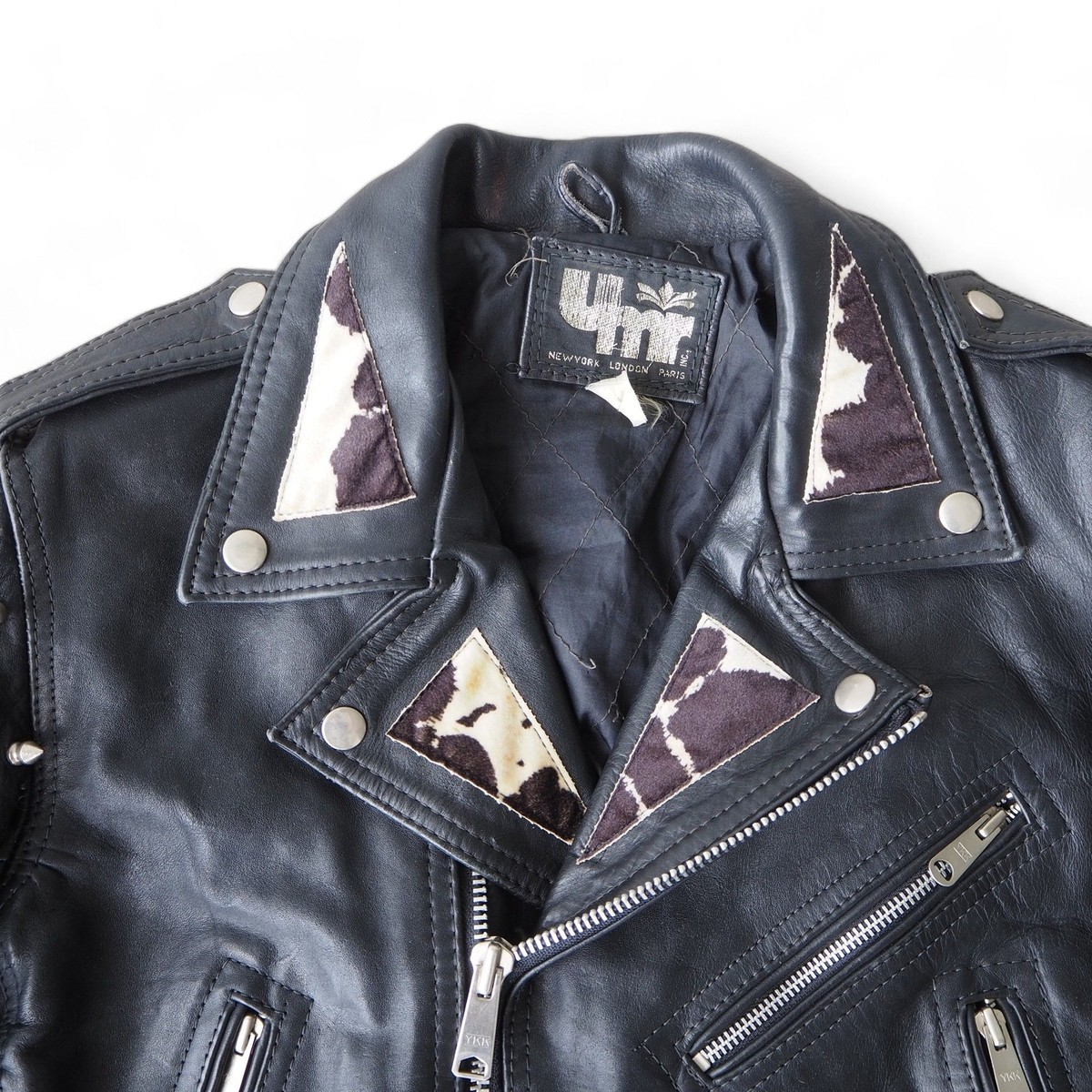 UMR Vintage Y2K Grunge Punk Spiked / Studded Biker Leather UMR Vintage Y2K Grunge Punk Spiked / Studded Biker Leather